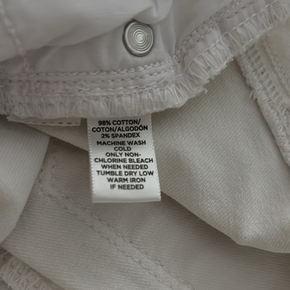 Loft Size 27 4 Womens White Jeans Modern Straight Low Rise Stretch - Picture 3 of 4